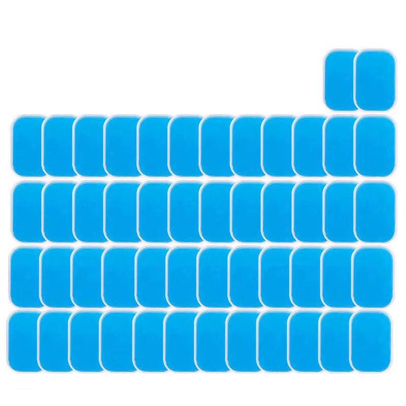 50 Pcs (25 Packs) Abdominal Muscle Hip Paste Gel Tablets Hydrogel Conductive Electrode Tablets Hip Gel Paste Patch