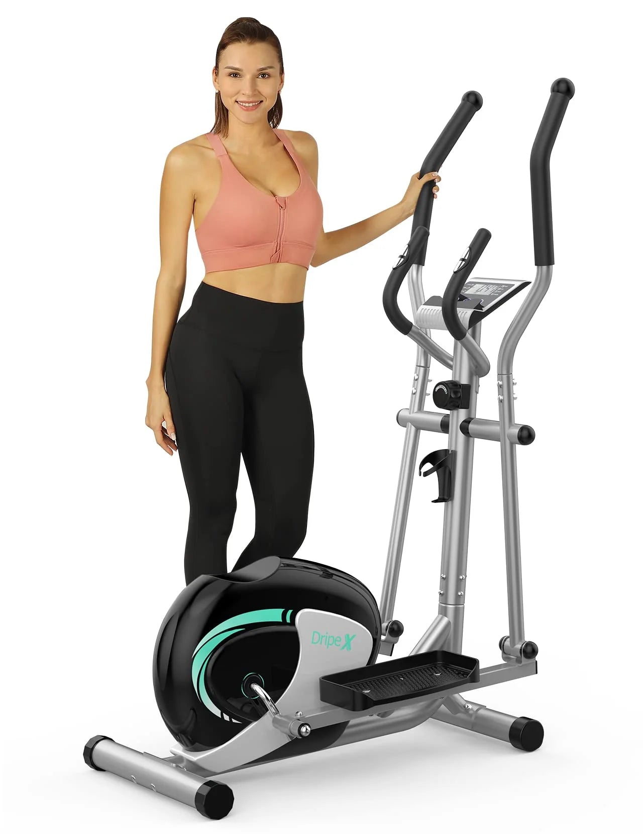 Elliptical Machine, Magnetic Elliptical Trainer Fitness Equipment for Home Gym Cardio Workout 265Lb