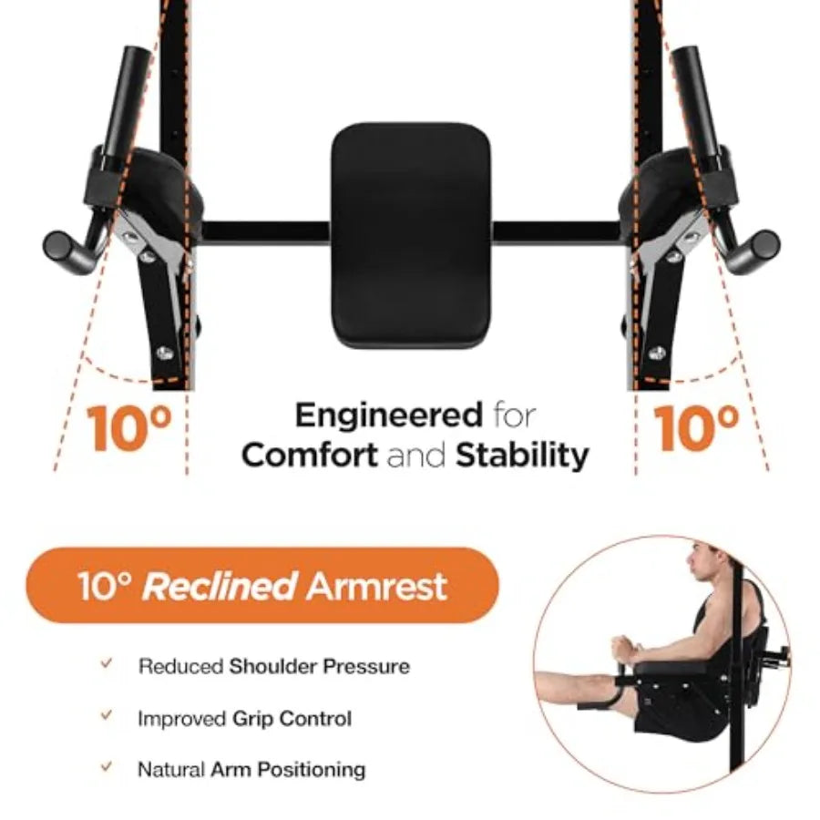 Pull up Bar Free Standing - Power Tower Multi-Functional Pullup Dip Station Calisthenics Equipment Station for Home Gym - 440LB