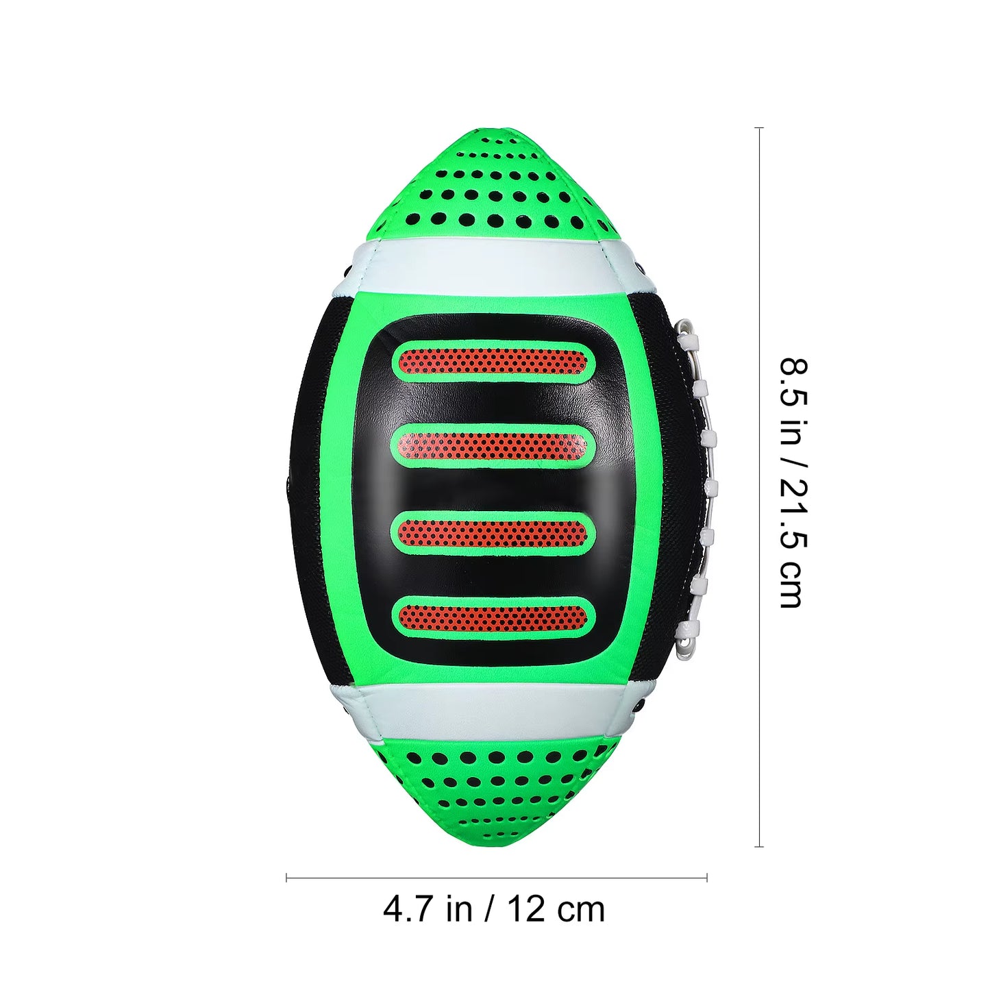 1 Green Youth Size Football Training Ball Small American Football Beach Rugby Ball Soccer Gear Durable Material Stylish Design