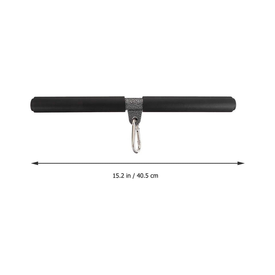 DIY Straight Bar, Bicep Pull Bar with Soft Hand Grips Weight Machine Accessor...