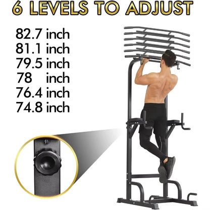 Power Tower Pull up Bar Dip Station/Stand for Home Gym Strength Training Workout Equipment