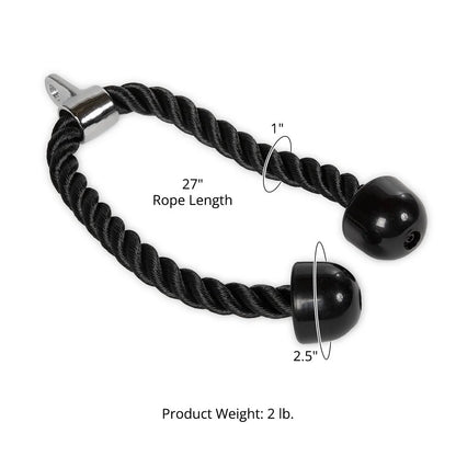 Tricep Rope Press down Rubber Stoppers Strength Machine Attachment