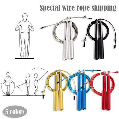Fitness Jump Rope Wire Rope Bearing Aluminum Alloy Handle Cable Fitness Equipment Weight Loss Equipment Training Fitness Equipme
