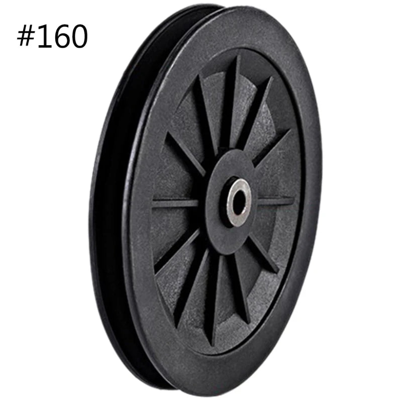 1Pc Nylon Bearing Pulley Wheel round Fitness Pulley Wheel Bearing Replacements Gym Equipment Parts for Fitness Equipment