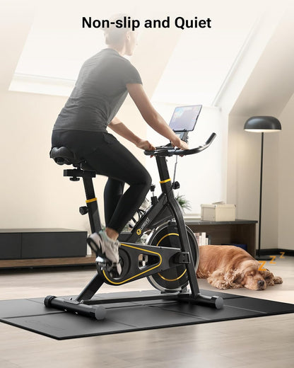 Foldable Treadmill Mat, Exercise Bike Mats for Home Gym Workout, Waterproof Non-Slip Exercise Equipment Mat Floor Protector for Indoor Walking Pad, Cycles, Rowing Machine, Elliptical