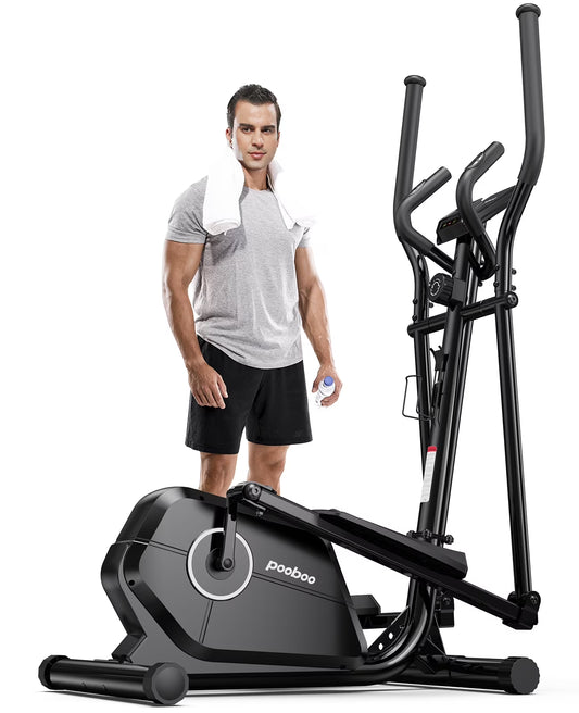 Silent Magnetic Elliptical Bike Stationary Exercise Machine for Home Gym Cardio Workout 250Lb