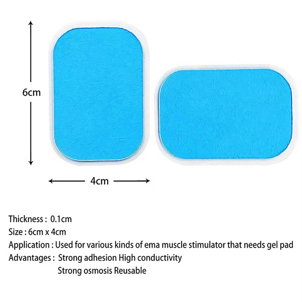 50 Pcs (25 Packs) Abdominal Muscle Hip Paste Gel Tablets Hydrogel Conductive Electrode Tablets Hip Gel Paste Patch