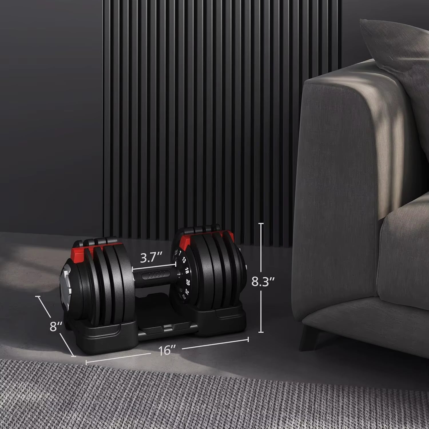 Adjustable Dumbbell Set 28/40/52.5/90LBS Adjustable Dumbbells Fast Adjust Dumbbell Weight Set