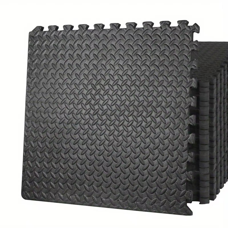 24 PCS Puzzle Exercise Mat Safe EVA Foam Interlock Protective Floor 96 Sq Ft GYM