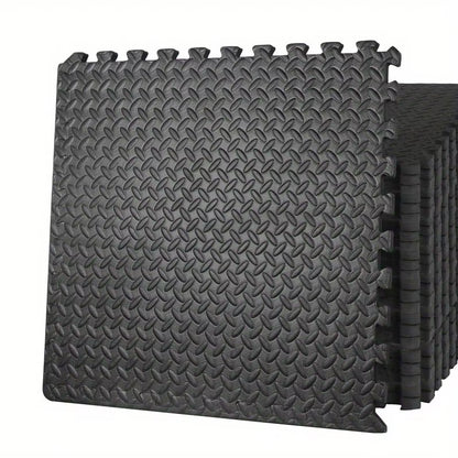 24 PCS Puzzle Exercise Mat Safe EVA Foam Interlock Protective Floor 96 Sq Ft GYM