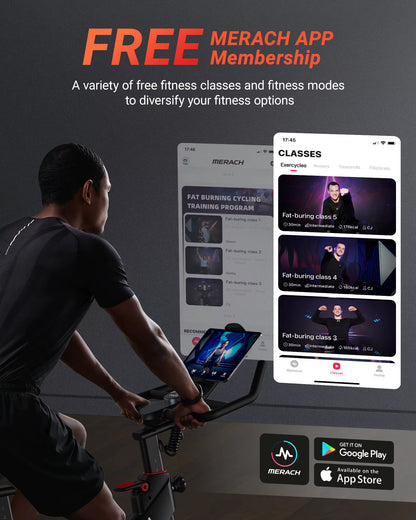 Indoor Exercise Bike with Auto Resistance Bluetooth Stationary Bike with APP Data Tracking & Tablet Holder Cycling Bike