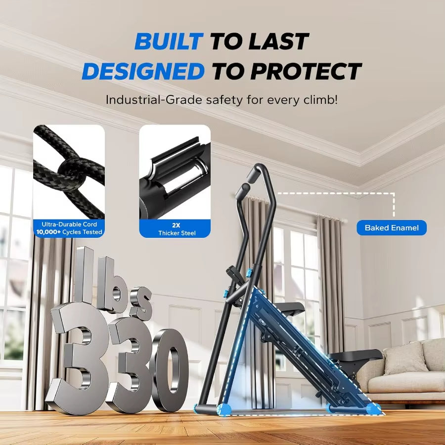 MERACH Stair Stepper Pro-3-Level Resistance Stairmaster Upgrade High-Efficiency Stairmaster for Home Gym Exercise Compact Foldi