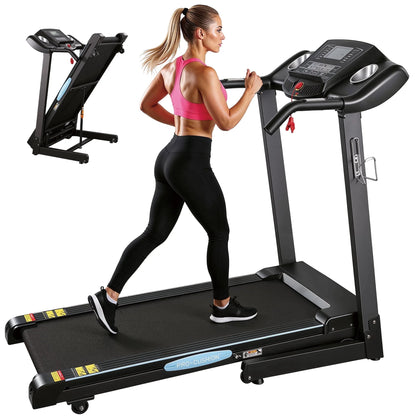 Treadmill with Auto Incline Folding Treadmill 12Level Incline 2.5 Horse Power 15 Preset for Home Use 8.5 Mph Range