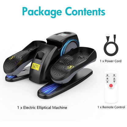 Electric Elliptical Machine under Desk Pedal Exerciser Leg Home Fitness Small Multi-Functional Silent Mini Trainer Portable