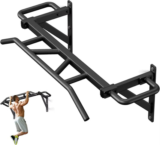 Heavy Duty Pull up Bar with 14 Grip Positions, Strength Training Pull-Up Bars for Home Gym, Wall Mounted, Joist Mounted Chin Up