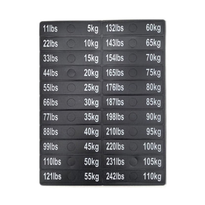 Weight Stack Labels Weight Identification Classification for Gym Equipment Sporting Goods Strength Training Machine Attachments