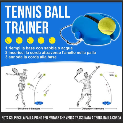 Tennis Training Ball Tennis Trainer Professional Training Primary Tool Exercise Self-Study Rebound Ball Indoor Tennis Practice