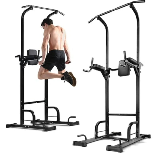Pull up Bar Free Standing - Power Tower Multi-Functional Pullup Dip Station Calisthenics Equipment Station for Home Gym - 440LB