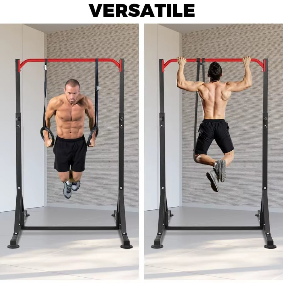 Pull up Station Power Tower Adjustable Pullup Bar Multifunction Strength Training Workout Gym Equipment Free Standing