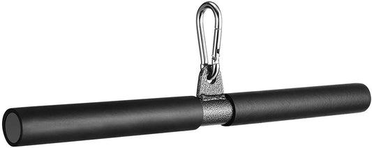 DIY Straight Bar, Bicep Pull Bar with Soft Hand Grips Weight Machine Accessor...