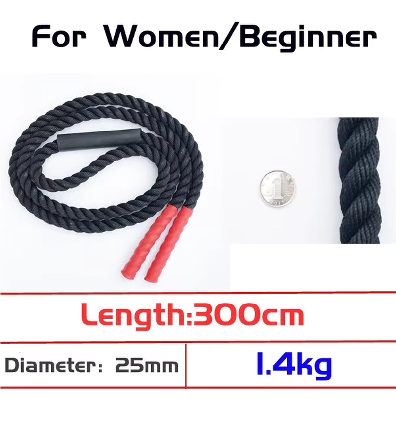 1.5Kg Weight Jumping Rope Skipping Jump Fitness Equipment Gym Loose Weight Training Boxing Sports Exercises Adjustable