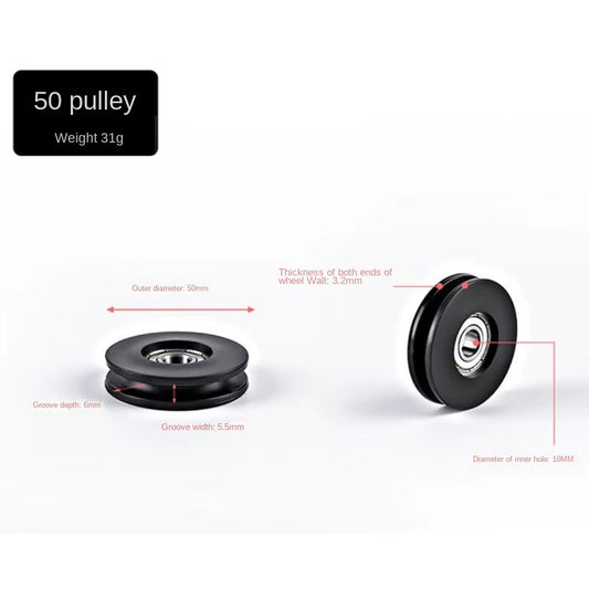 Nylon Bearing Pulley Wheel for Gym Fitness Equipment Cable Machine Part