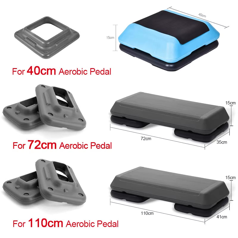 Fitness Aerobic Step Platform Attachment Cardio Yoga Pedal Base Bracket for Gym Home Aerobic Step Workout Equipm