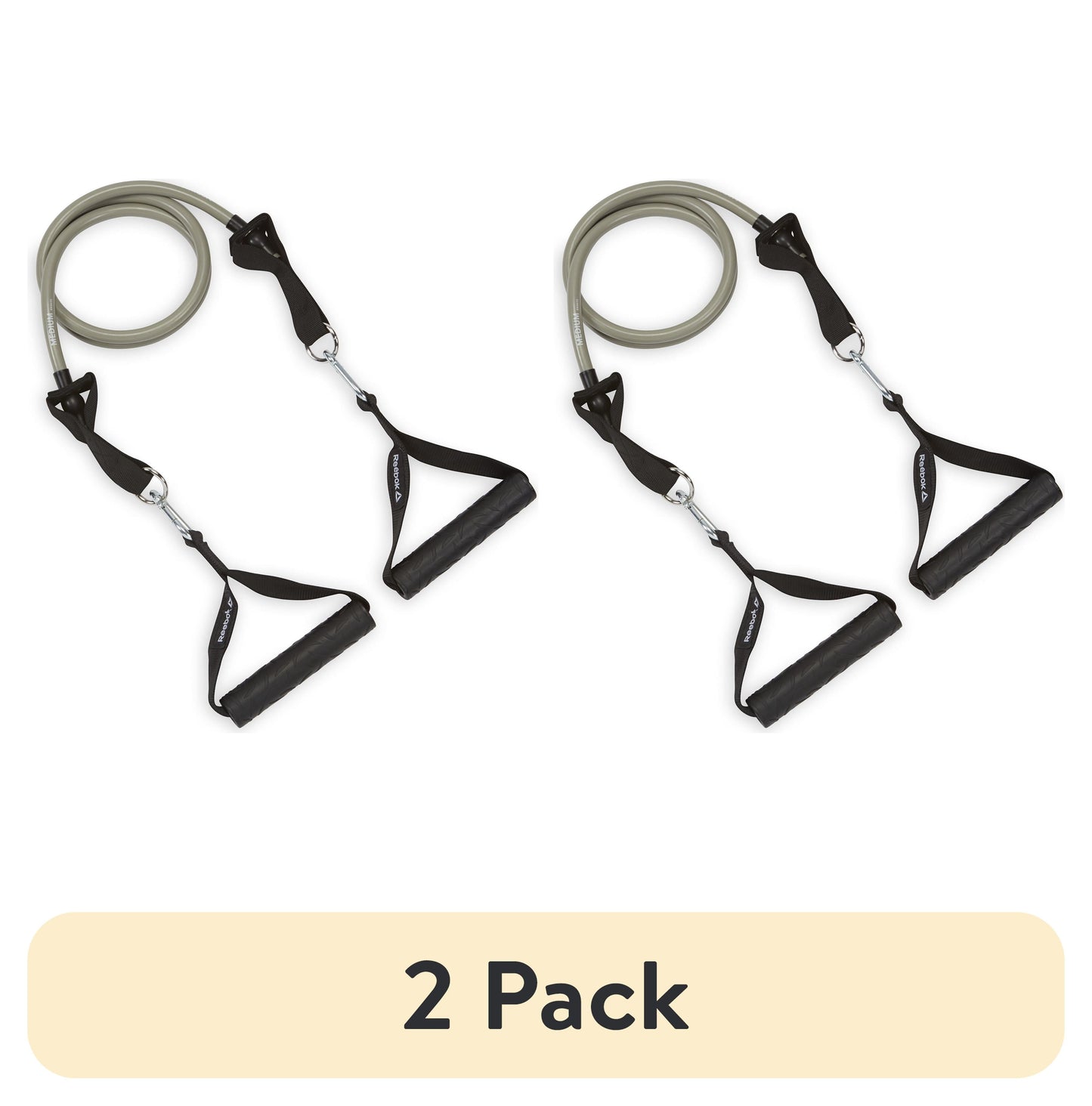 (2 Pack)  Delta Sure Grip Resistance Cord, Light Level - Ultra Heavy Level , Interchangeable Tubing