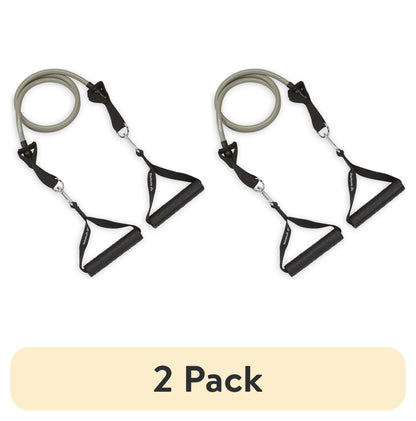 (2 Pack)  Delta Sure Grip Resistance Cord, Light Level - Ultra Heavy Level , Interchangeable Tubing