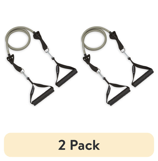 (2 Pack)  Delta Sure Grip Resistance Cord, Light Level - Ultra Heavy Level , Interchangeable Tubing
