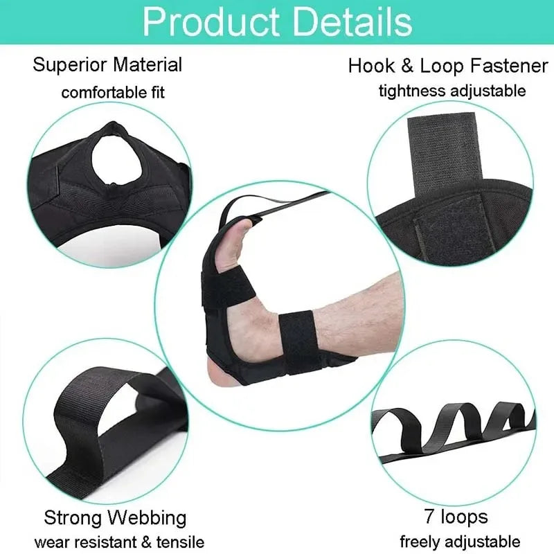 Yoga Stretch Band of Leg Yoga Flexibility Leg Belt Yoga Strap Fascia Stretcher Strap for Ballet Gymnastics Trainer