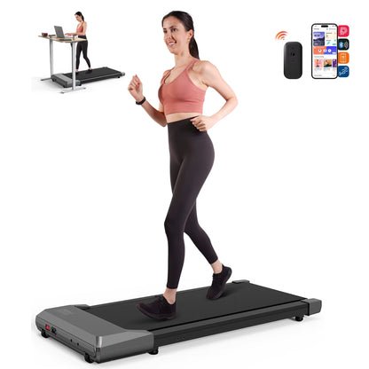 2In1 Run-Walking Pad Small Treadmill for Home&Office under Desk Treadmill with LED Display 45Db Quiet Portable Mini Treadmill