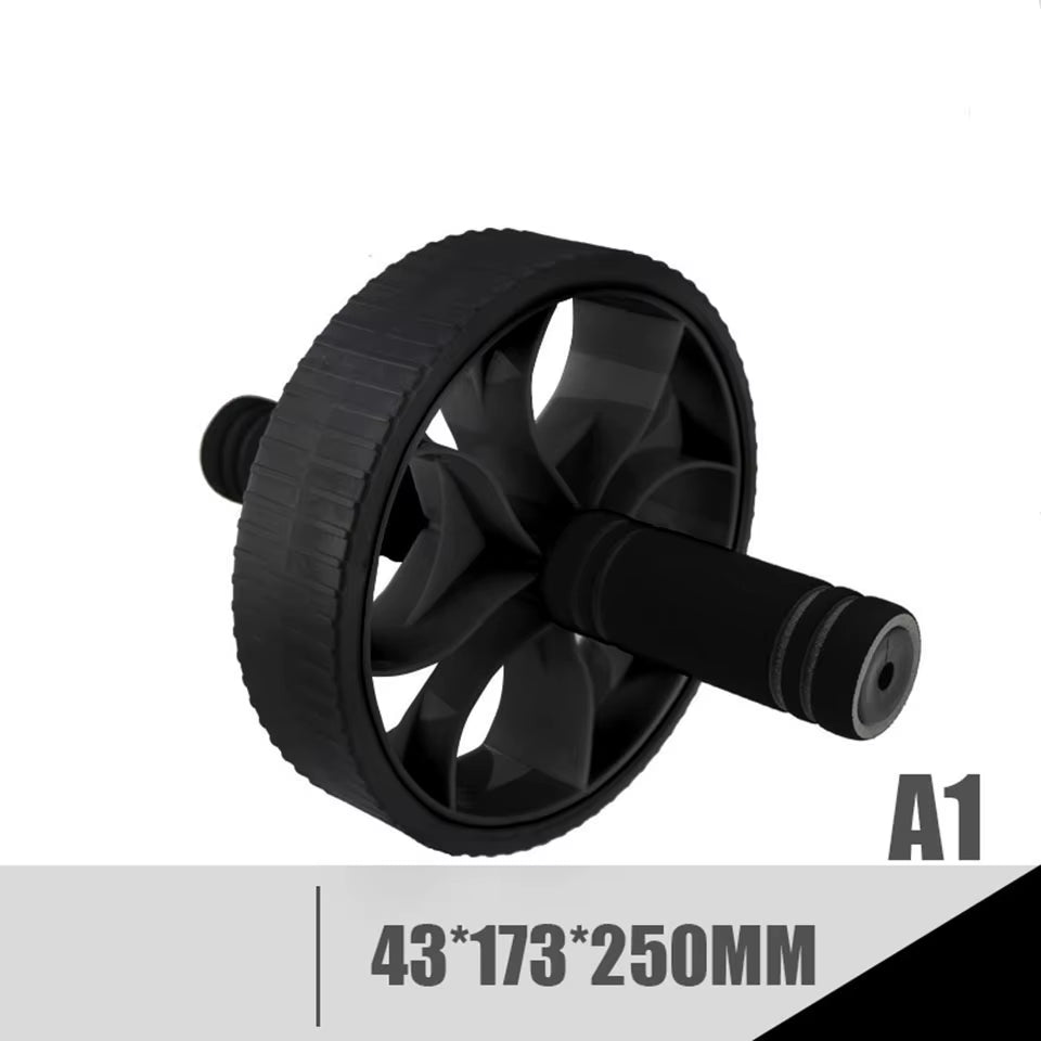 Professional Double-Wheeled Updated Ab Abdominal Press Wheel Rollers Home Gym Exercise Equipment for Body Building Fitness