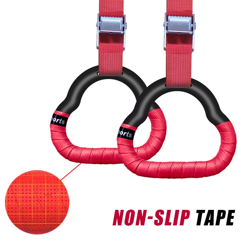 Gymnastics Rings Fitness Home Children'S Horizontal Bar Indoor Adult Pull up Wristband Stretching Training Fitness Equipment