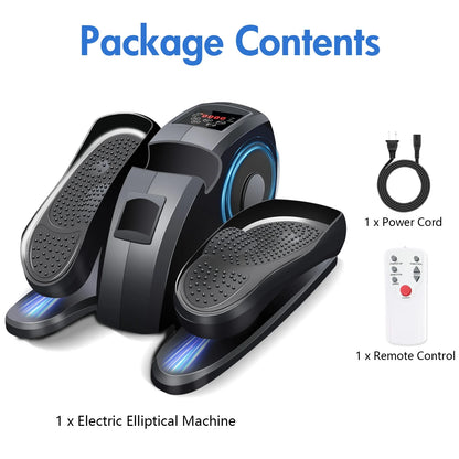 under Desk Elliptical Exercise Machine, Electric Leg Exerciser While Sitting for Seniors,12 Adjustable Speeds with Remote Control