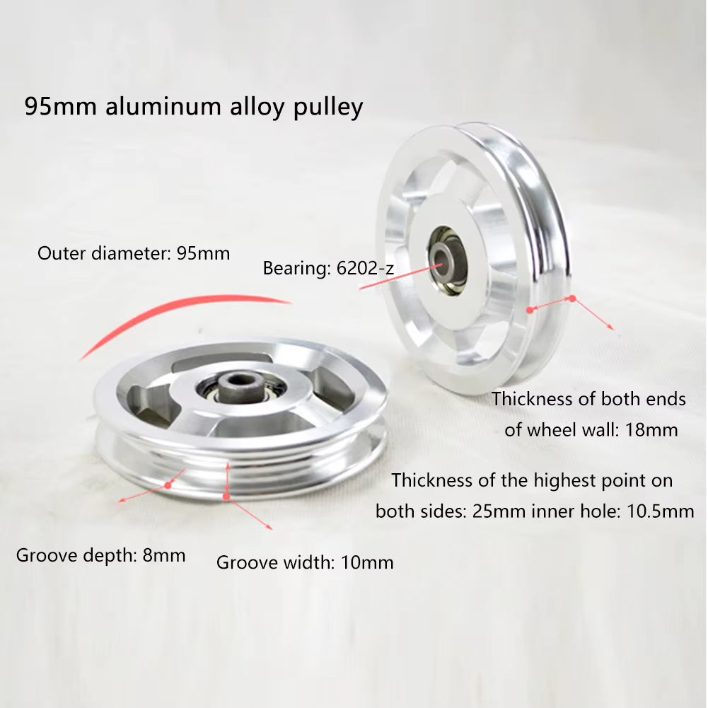 88/95/110/114Mm Gym Home Pulley Bearing Wheel Fitness Gym Equipment Replacement Parts Fitness Equipment Accessories