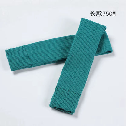 Adult Ballet Leg Warmers Teenager Yoga Knee Pad Latin Lengthen Girls Boot Socks Knitted Leg Warmers for Children 75CM