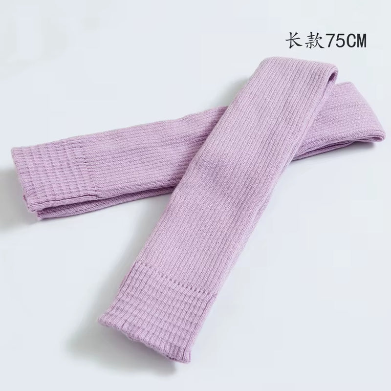 Adult Ballet Leg Warmers Teenager Yoga Knee Pad Latin Lengthen Girls Boot Socks Knitted Leg Warmers for Children 75CM