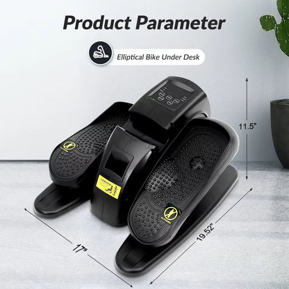 Electric Elliptical Machine under Desk Pedal Exerciser Leg Home Fitness Small Multi-Functional Silent Mini Trainer Portable