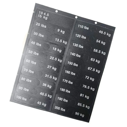 Weight Stickers Self Adhesive Weight Stack Labels Number Stickers Fitness Equipment Accessory for Gym Workout Training Accessory