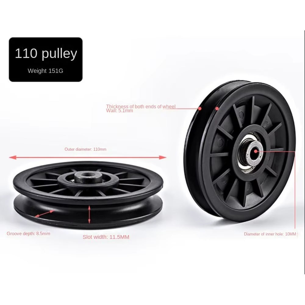 Nylon Bearing Pulley Wheel for Gym Fitness Equipment Cable Machine Part
