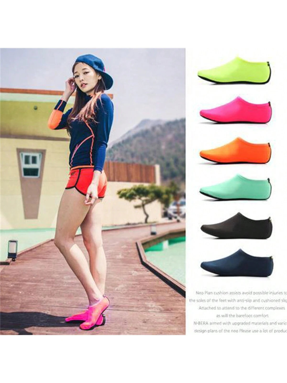 1 Pair (Lycra) Leg Warmers, Unisex Beach/Snorkeling/Diving Leg Warmers, Suitable for Parent-Child/Adult Swimming & Diving, Anti-Slip, Comfortable Beach/Yoga Leg Warmers, Reversible, Thermal, Spa Leg Warmers, Foot Care, 3Mm Neoprene Diving Leg Warmers for