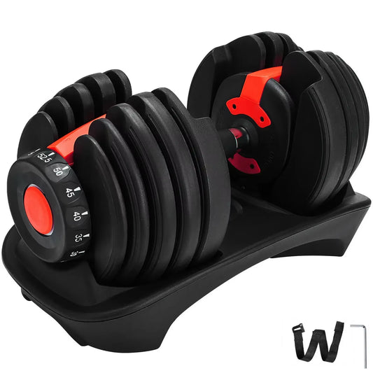 VEVOR 24Kg Dumbbells Adjustable 2.5-24KG Fitness Workouts Dumbbells Set Sports Fitness Equipment for Exercise Health
