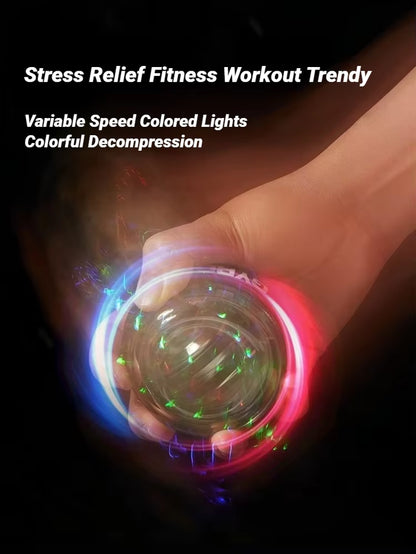 Self-Starting Multi-Functional Forearm Exerciser Power Ball Wrist Booster Trainer Hand Strength Grip Light-Up Strengthener