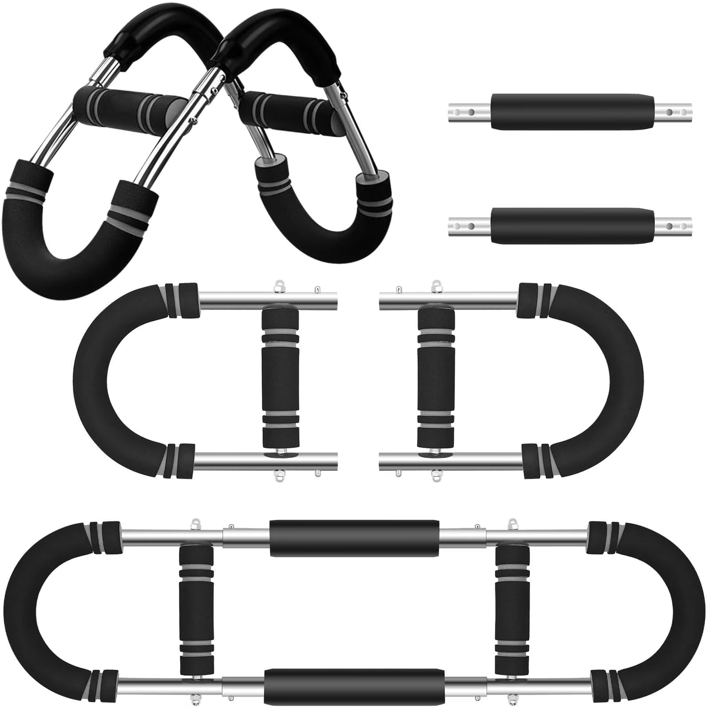 Twister Arm Trainer, 66-110Lb Adjustable Chest Workout Equipment, Chest Trainer for Men, Portable Detachable Spring Resistance Home Fitness Equipment for Enhancing Upper Body Muscle, Gray
