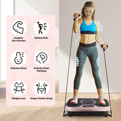 Vibration Plate Exercise Machine, Vibration Plate for Lymphatic Drainage, Whole Body Workout Vibrate Fitness Platform