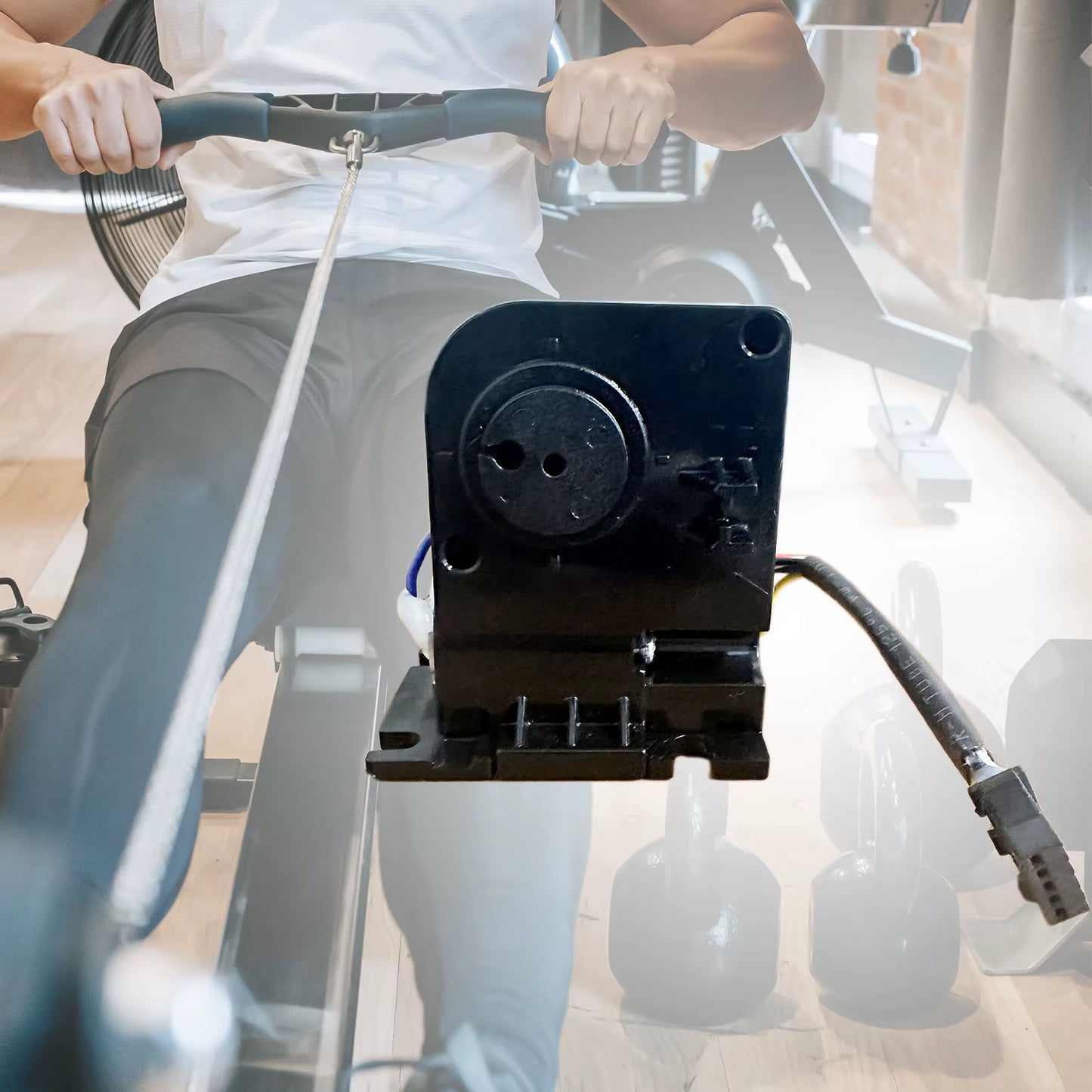 Portable Fitness Resistance Tension Motor Rowing Machine Brake Tensioner,Repairing Exercise Bikes Equipment Accessories Replace