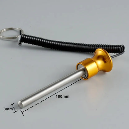 Magnetic Weight Pin Universal Weight Stack Replacement Selector Key Weight Machine Detent Pin with Reinforced Steel Wire Lanyard