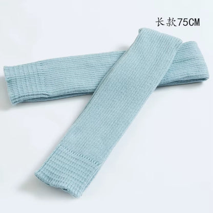 Adult Ballet Leg Warmers Teenager Yoga Knee Pad Latin Lengthen Girls Boot Socks Knitted Leg Warmers for Children 75CM